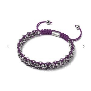 NOGU Bonobo‎ Purple and Silver Chain Bracelet